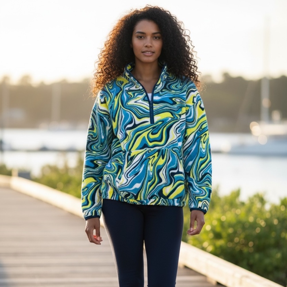 Contemporary/FUN Fleece Active ware 1/2 Zipper Pullover